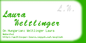 laura weltlinger business card